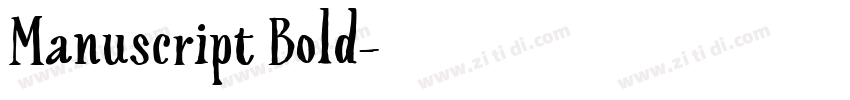 Manuscript Bold字体转换 Manuscript Bold字体转换